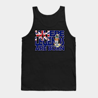 The Cayman Islands Flag - Where Legends Are Born - Soca Mode Tank Top